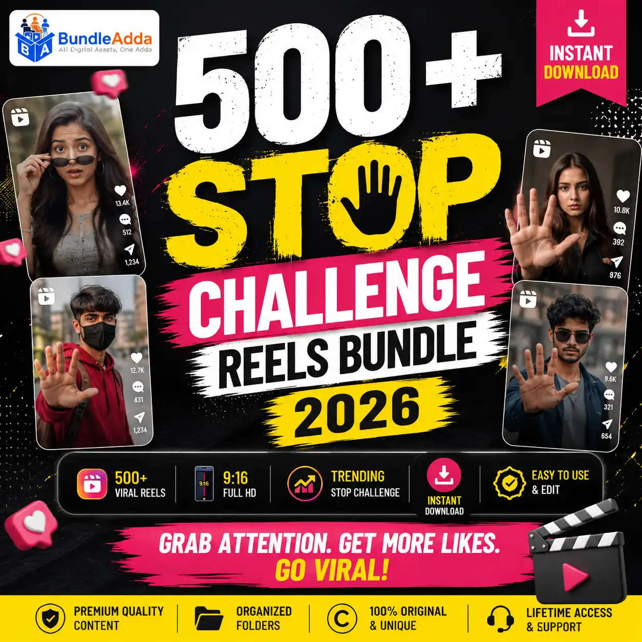 500+ Stop Challenge Reels Bundle (2026 Edition)