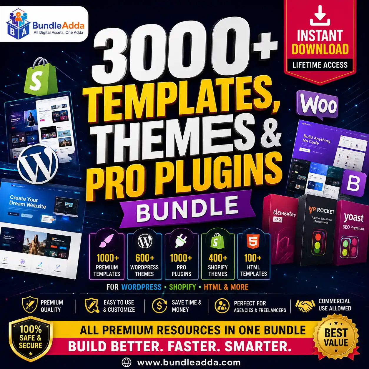 3000+ Templates, Themes & Pro Plugins Bundle