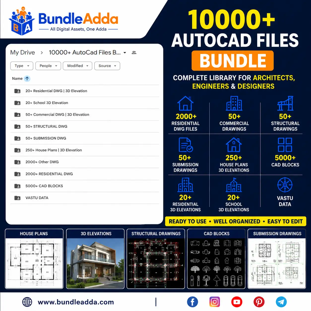 10000+ AutoCAD DWG Files Bundle | Lifetime Access - Image 2
